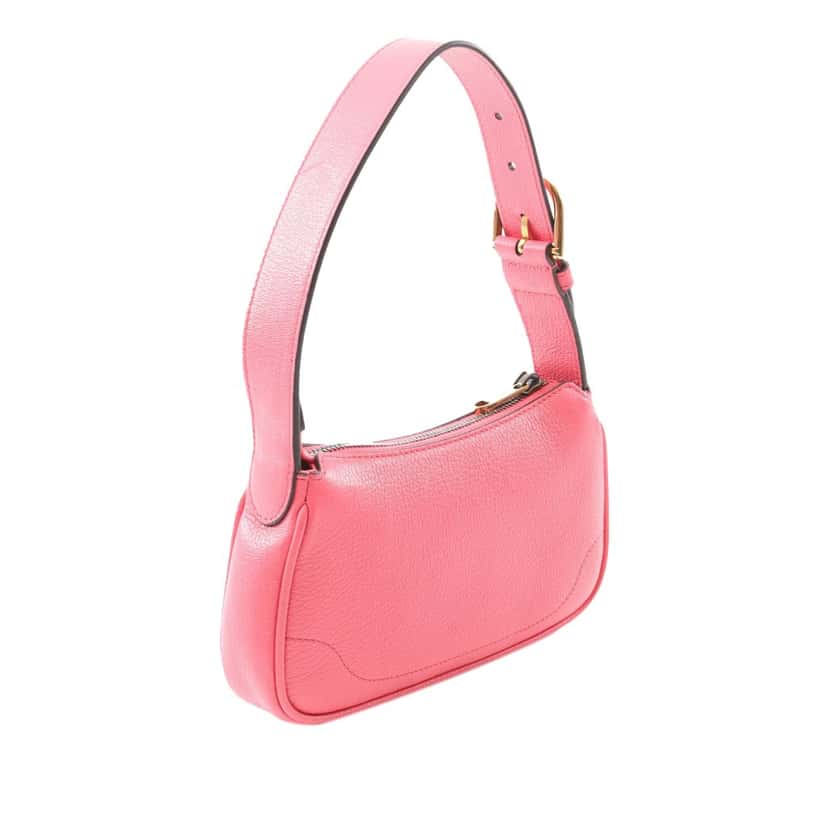 Gucci Mini Leather Aphrodite Shoulder Bag Pink Leather Good condition - Back View