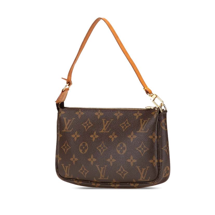 Louis Vuitton Monogram Pochette Accessoires Brown Canvas Good condition - Back View