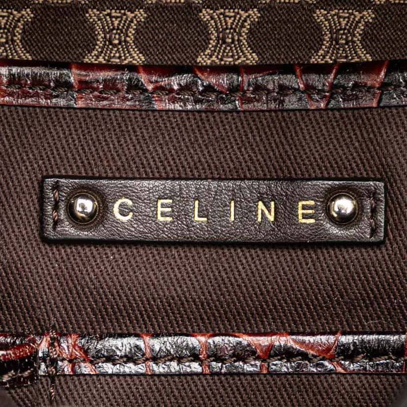 Celine Macadam Canvas Shoulder Bag Brown Canvas Good condition - Box View