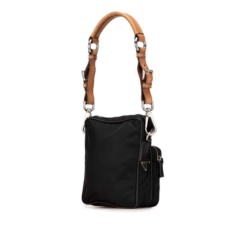 Prada Re-Nylon Shoulder Bag Black Good condition - Back View