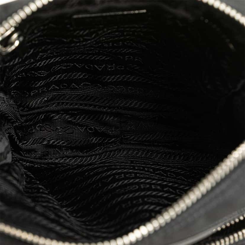 Prada Re-Nylon Shoulder Bag Black Good condition - Box View
