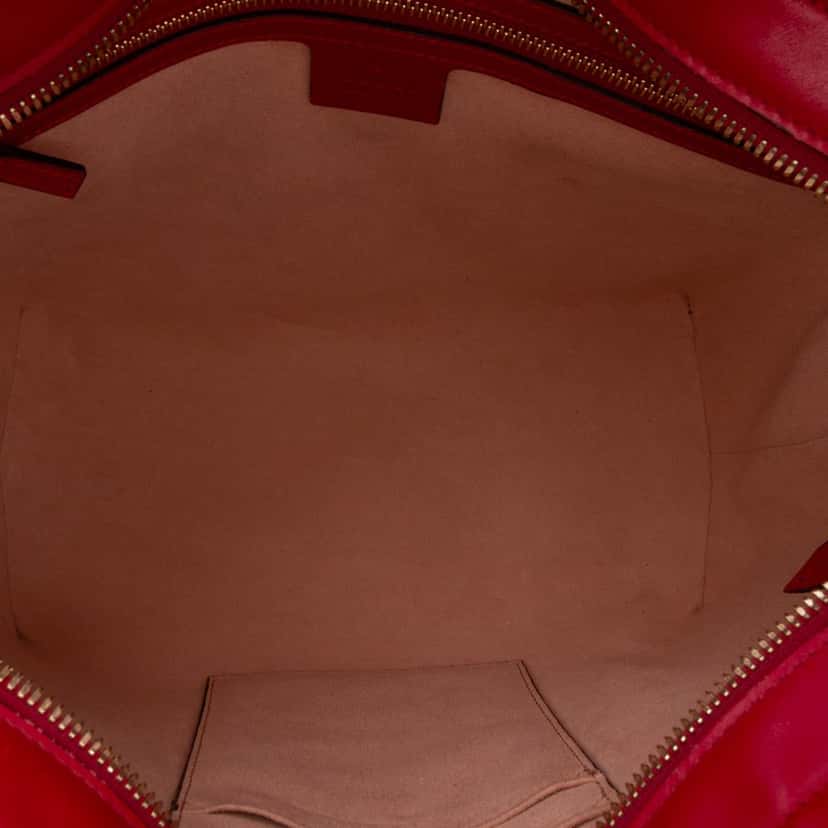 Gucci Small Guccissima Convertible Tote Red Leather Good condition - Model View