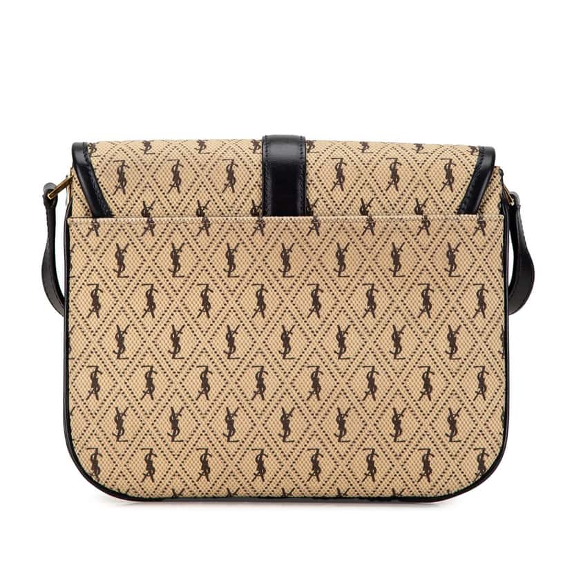 Saint Laurent Small Canvas Le Monogramme Crossbody Brown Canvas Good condition - Inside View