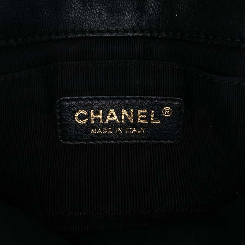 Chanel Small Quilted Lambskin Private Affair Camellia Flap Black Leather Good condition - Box View