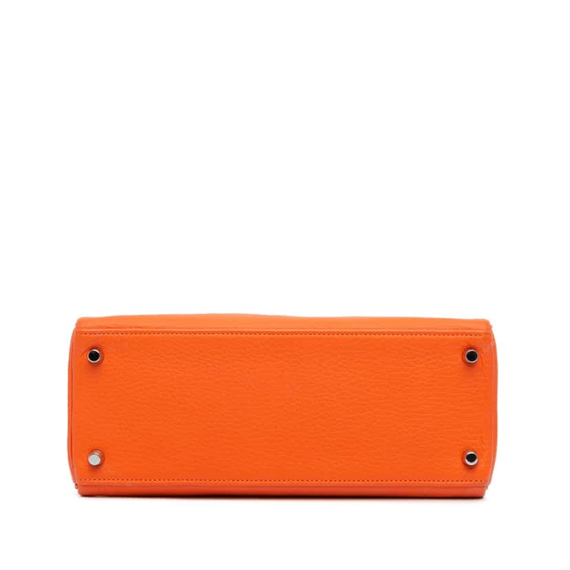 Hermès Togo Kelly II Retourne 28 Orange Leather Good condition - Inside View