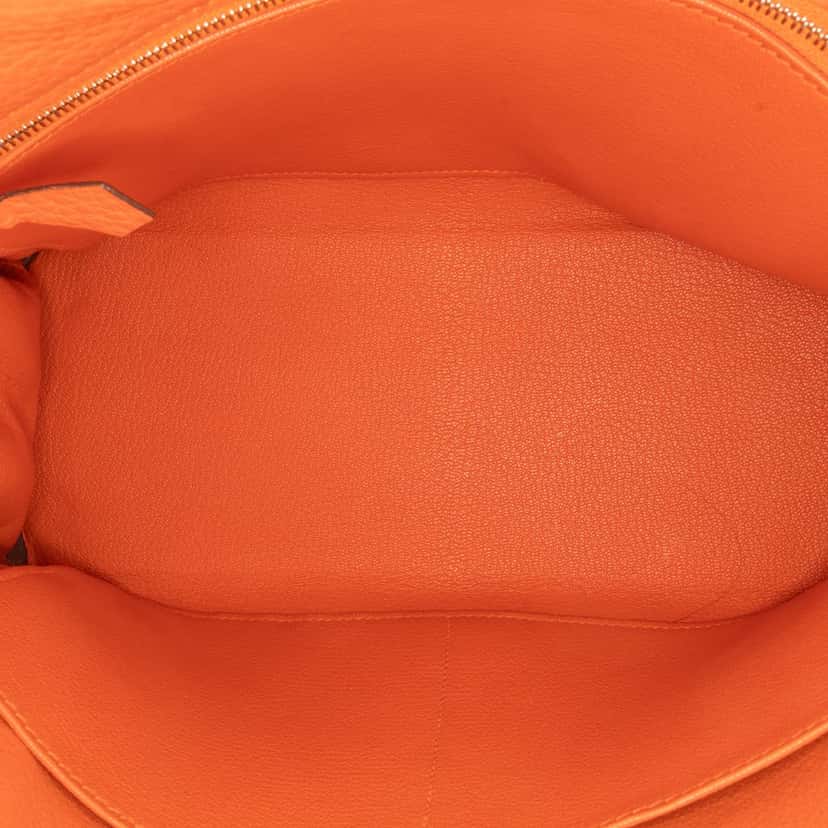 Hermès Togo Kelly II Retourne 28 Orange Leather Good condition - Model View