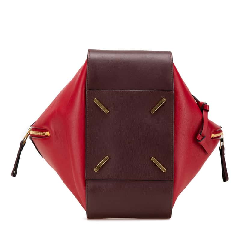 Loewe Small Bicolor Calfskin Hammock Bag Red Leather Good condition - Inside View