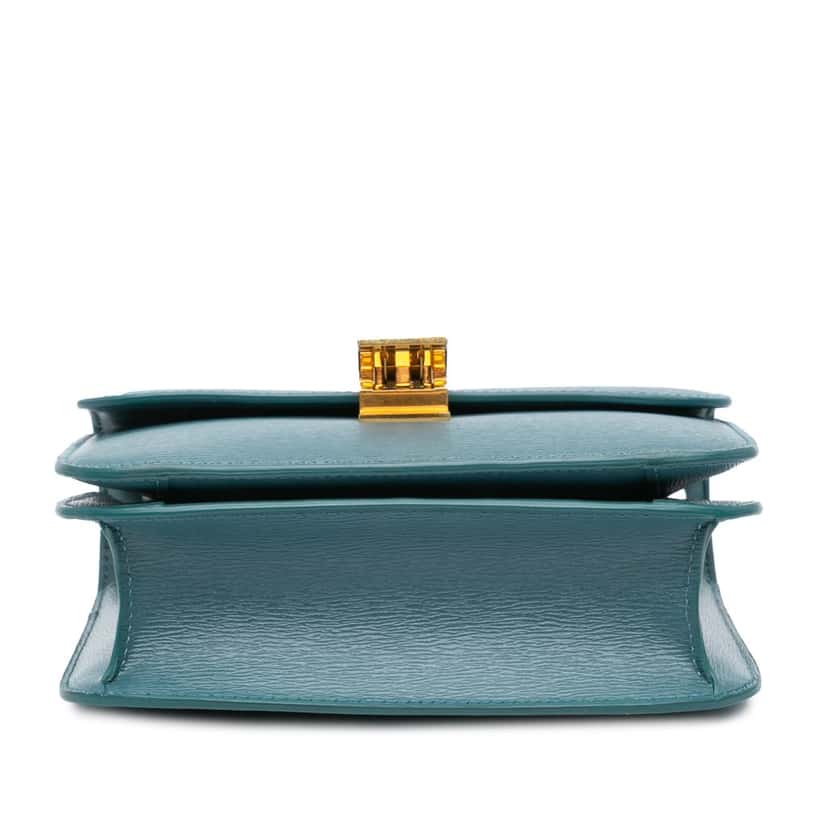 Celine Teen Liege Calfskin Classic Box Blue Leather Good condition - Inside View