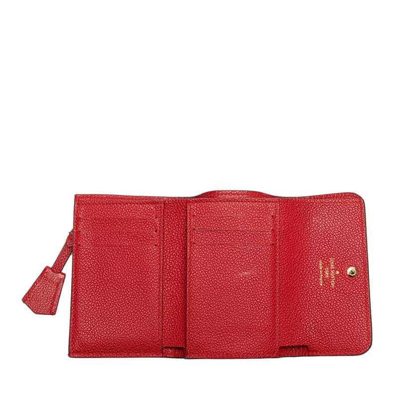 Louis Vuitton Monogram Empreinte Pont Neuf Wallet Red Leather Good condition - Model View