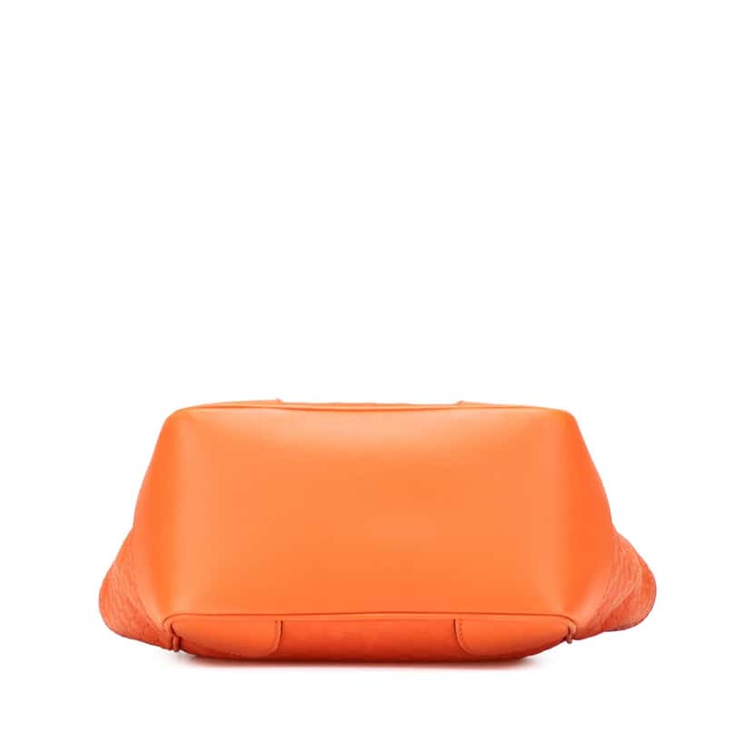 Gucci Small Microguccissima Bree Satchel Orange Leather Good condition - Inside View