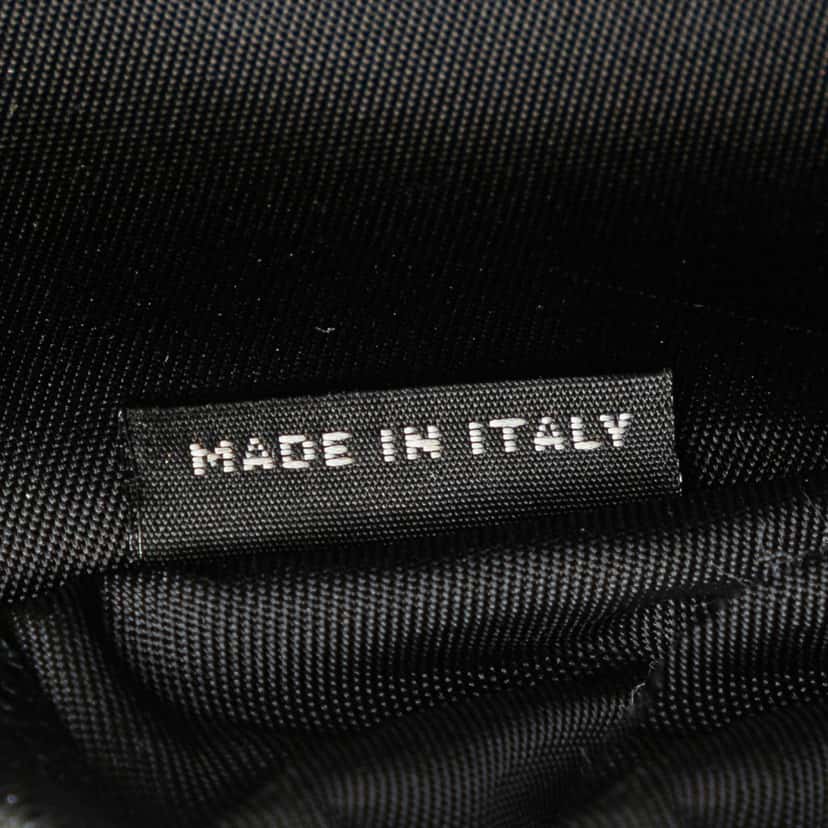 Prada Saffiano Trimmed Tessuto Belt Bag Black Good condition - Box View