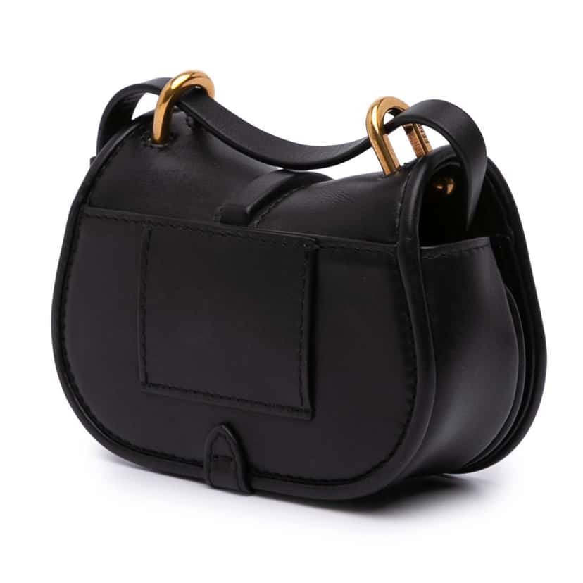Fendi Mini Leather C mon Crossbody Black Leather Good condition - Back View