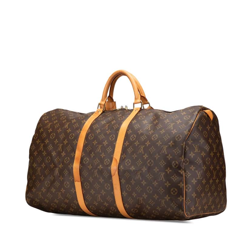 Louis Vuitton Monogram Keepall 60 Brown Canvas Good condition - Back View