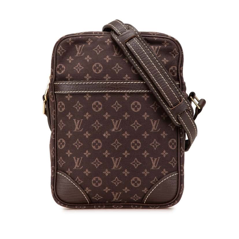 Louis Vuitton Monogram Mini Lin Danube Brown Canvas Good condition - Front View