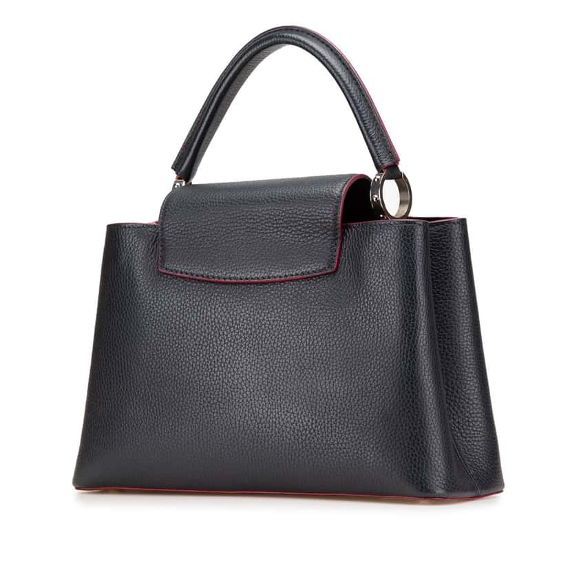 Louis Vuitton Taurillon Capucines PM Blue Leather Good condition - Back View