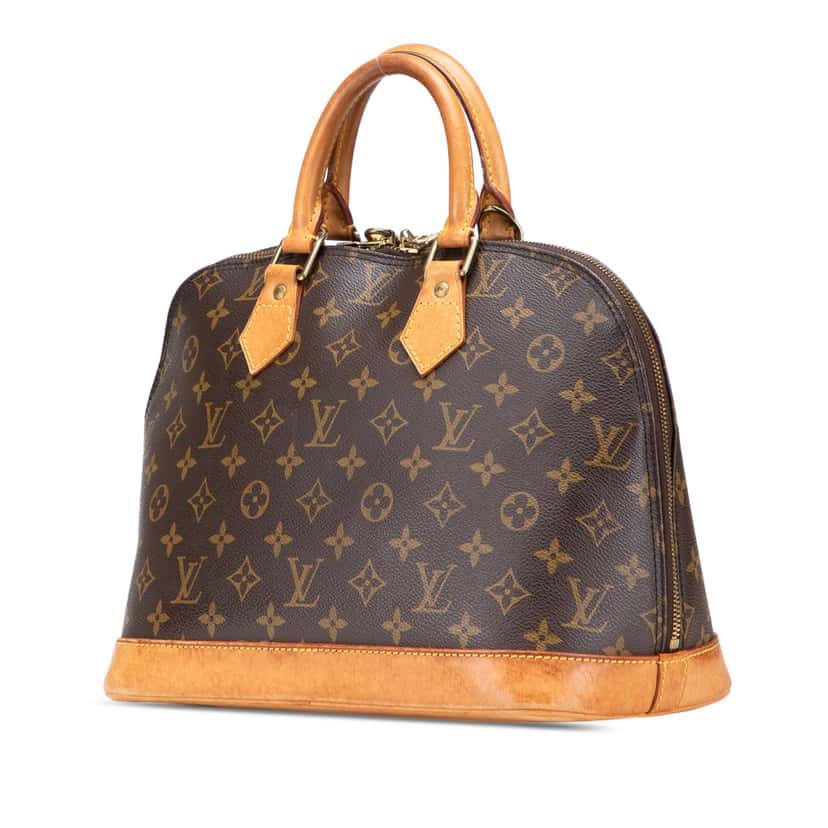 Louis Vuitton Monogram Alma PM Brown Canvas Good condition - Back View