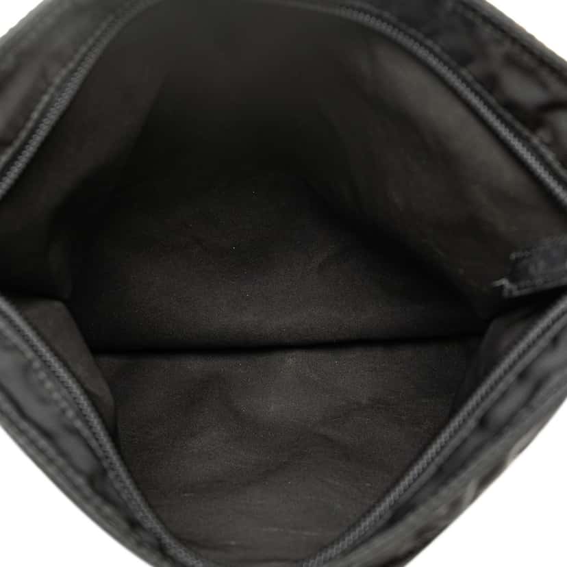Prada Tessuto Zip Top Crossbody Black Good condition - Model View