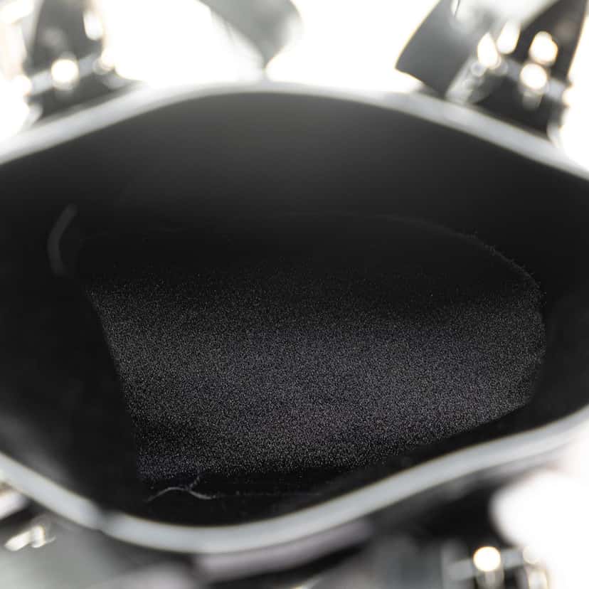 Louis Vuitton Monogram Mini Satin Bucket Black Satin Very good condition - Model View
