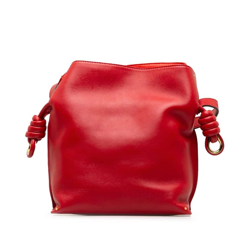 Loewe Small Flamenco Knot Red Leather Good condition - Inside View