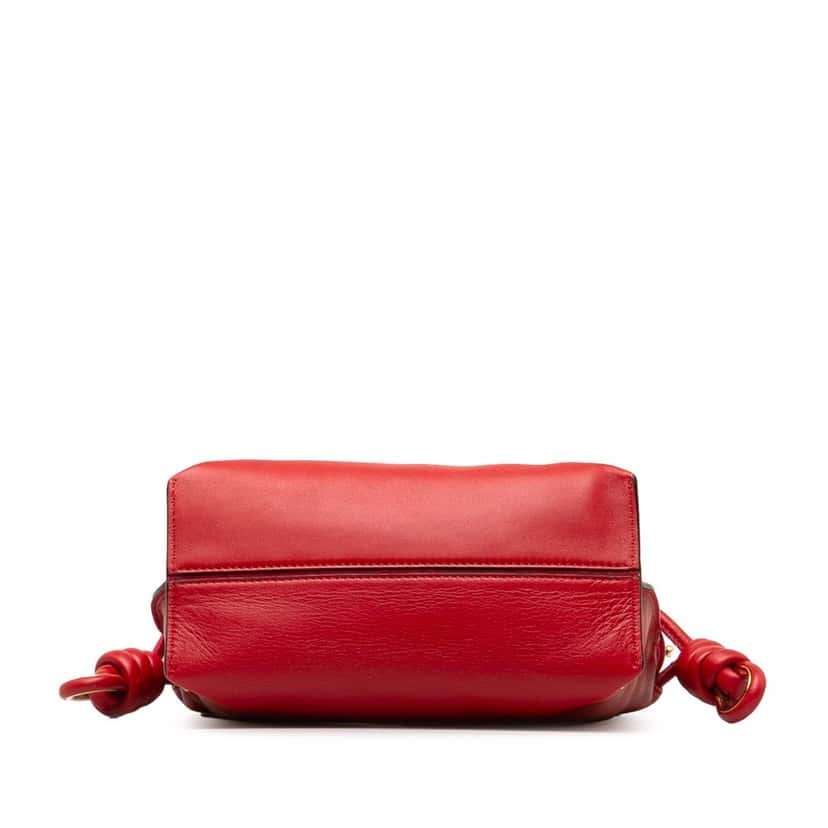 Loewe Small Flamenco Knot Red Leather Good condition - Model View
