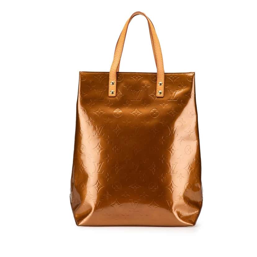 Louis Vuitton Monogram Vernis Reade MM Brown Leather Good condition - Front View