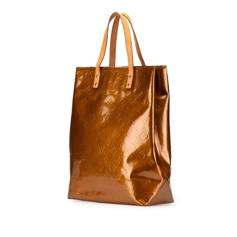 Louis Vuitton Monogram Vernis Reade MM Brown Leather Good condition - Back View