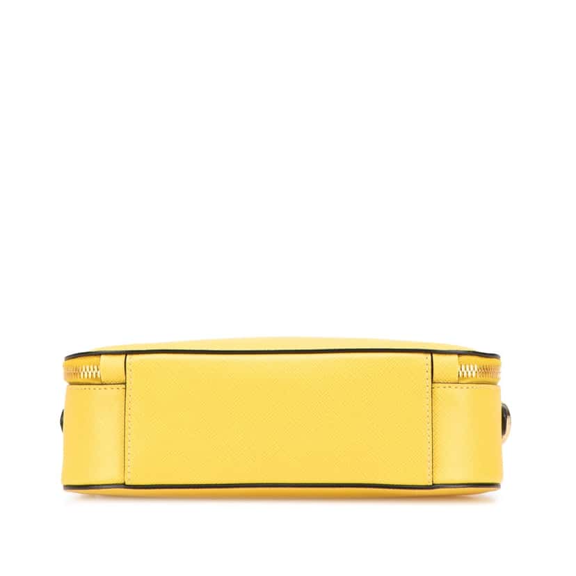 Prada Saffiano Lux Odette Satchel Yellow Leather Good condition - Inside View