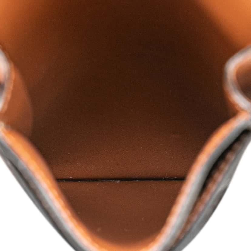 Celine Triomphe Coated Canvas Phone Pouch Flap Crossbody Brown Canvas Good condition - Model View