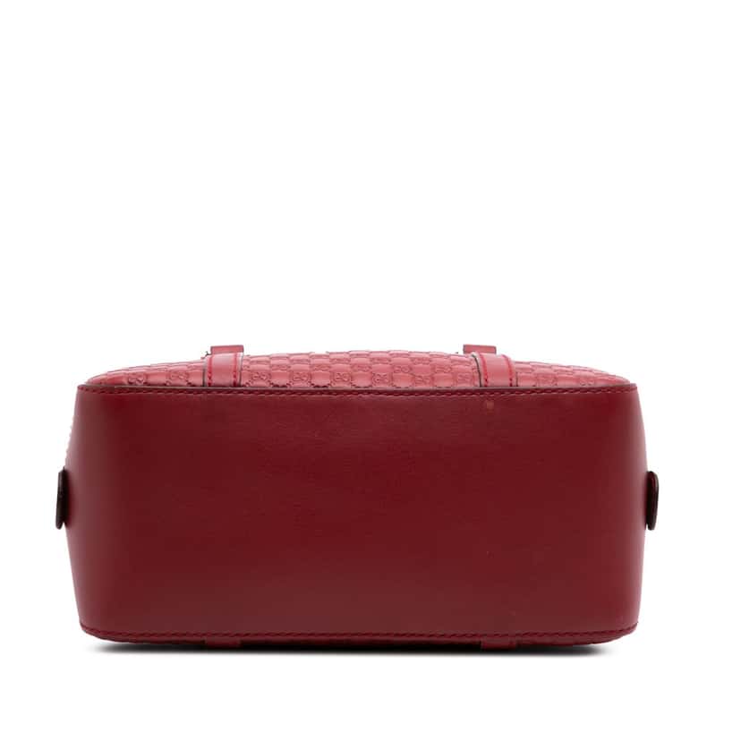 Gucci Small Microguccissima Bree Satchel Red Leather Good condition - Inside View
