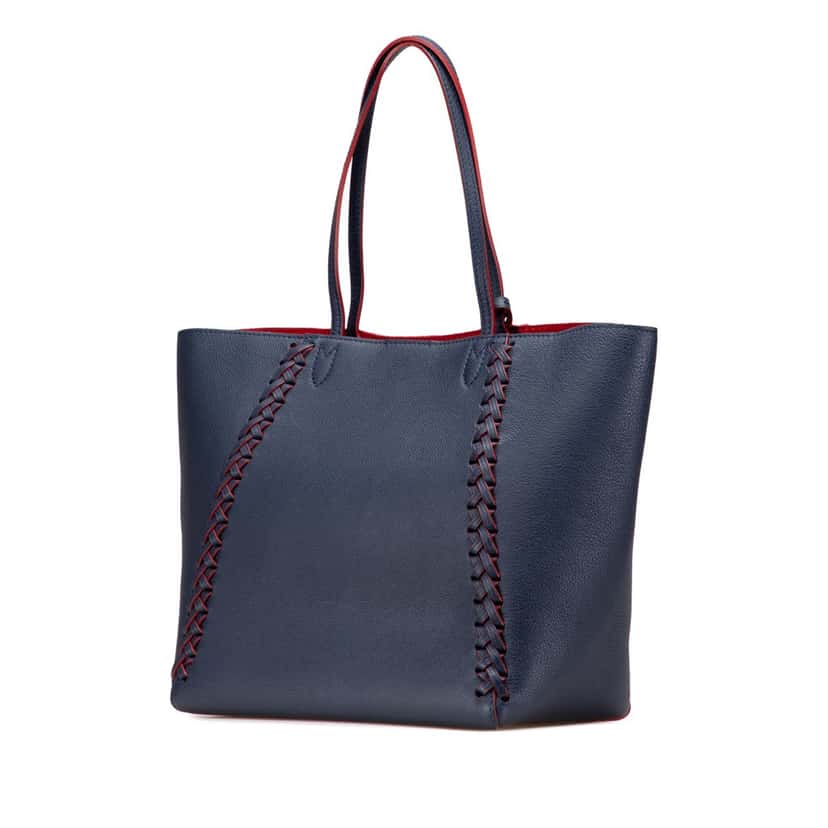 Louis Vuitton Braided Lockme Cabas Blue Leather Good condition - Back View