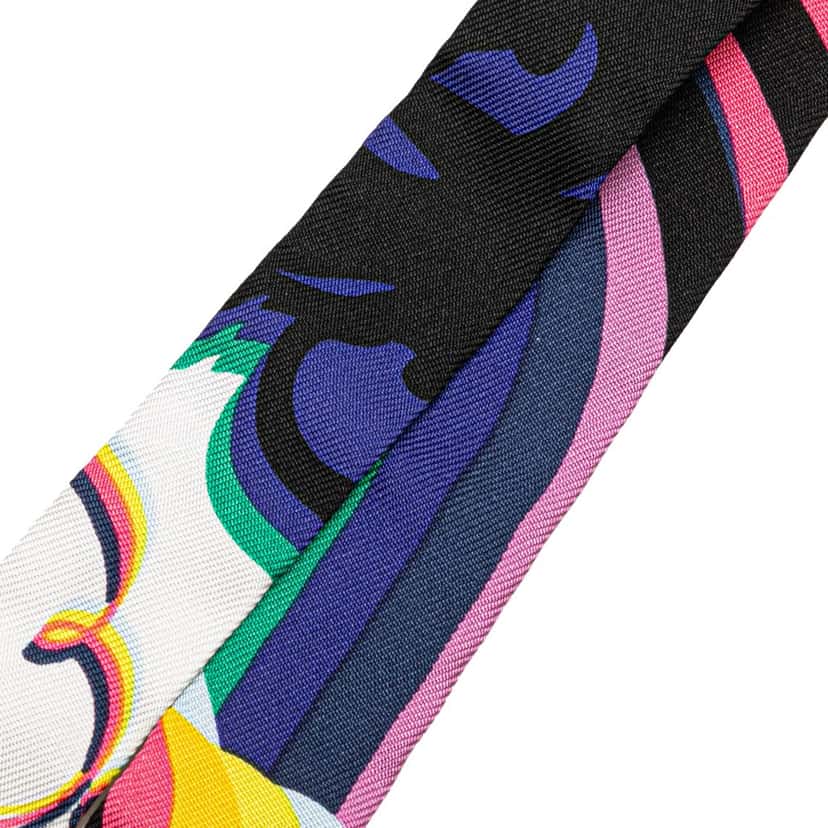 Hermès Brides de Gala Shadow Twilly Silk Scarf Blue Silk Very good condition - Back View