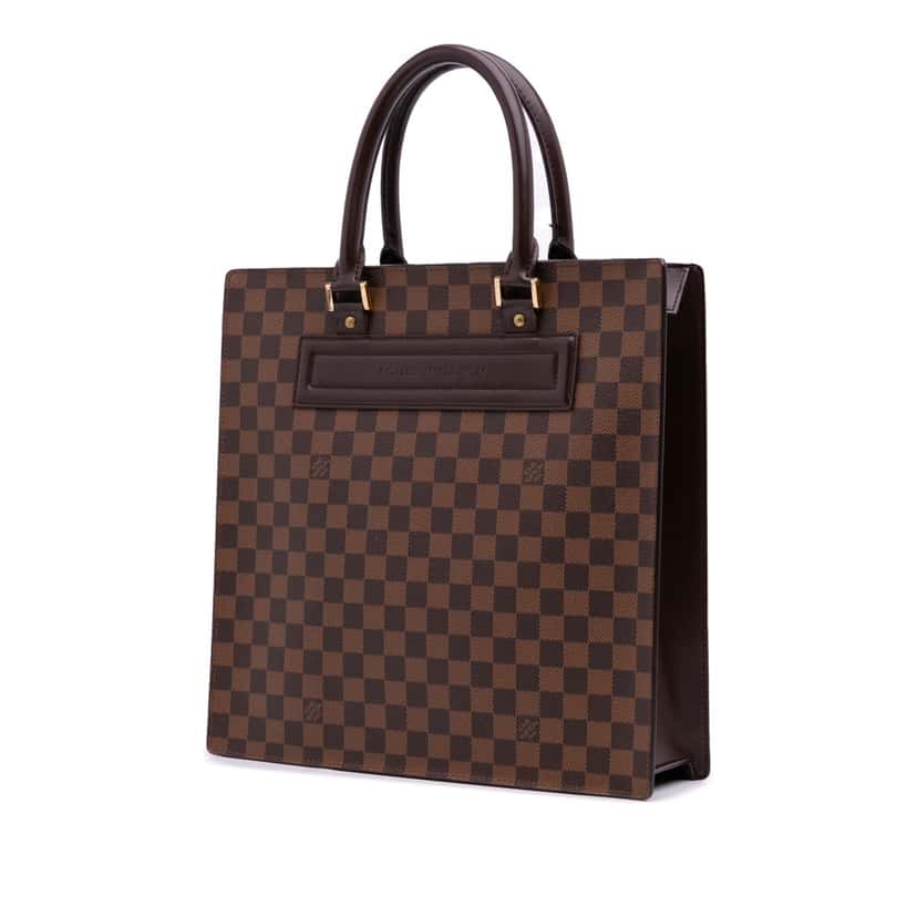 Louis Vuitton Damier Ebene Venice Sac Plat GM Brown Canvas Good condition - Back View