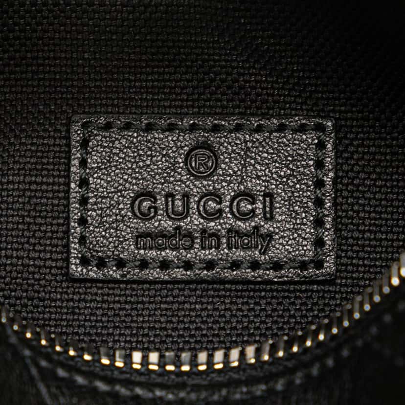 Gucci Mini Leather Blondie Barrel Shoulder Bag Black Leather Good condition - Box View