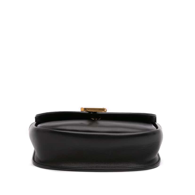 Saint Laurent Small Calfskin and Pony Hair Leopard Print Kaia Crossbody Black Leather Good condition - Inside View