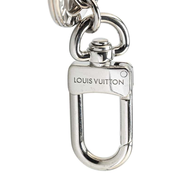 Louis Vuitton Stainless Steel LV Initials Key Holder And Bag Charm Silver Stainless steel Good condition - Model View
