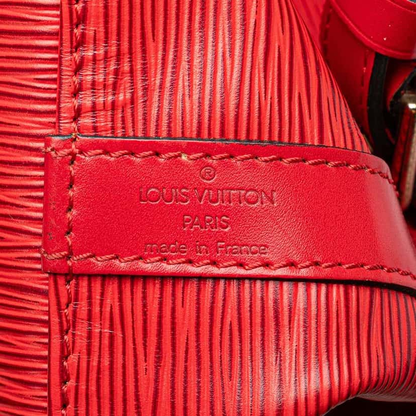 Louis Vuitton Epi Petit Noe Red Leather Good condition - Box View