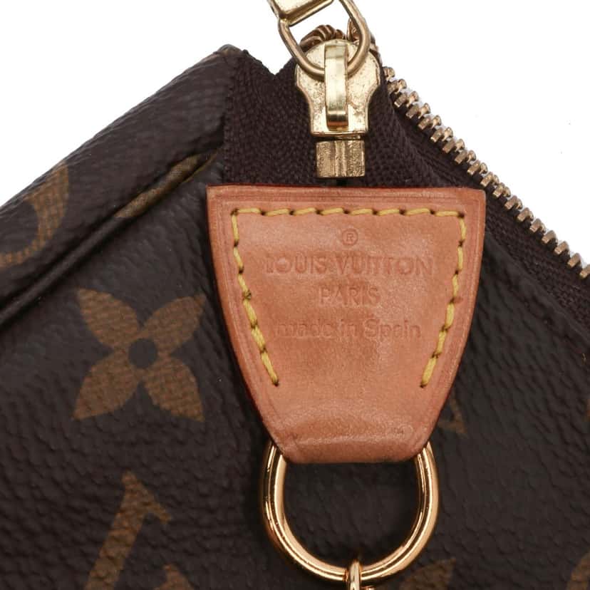 Louis Vuitton Monogram Mini Pochette Accessoires Brown Canvas Good condition - Box View