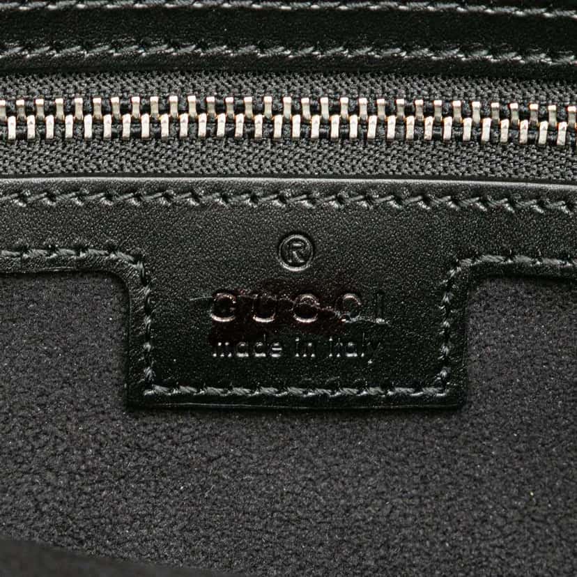 Gucci Small Leather Petite GG Tote Black Leather Good condition - Box View