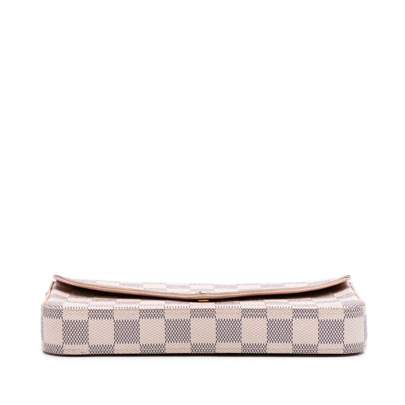 Louis Vuitton Damier Azur Pochette Felicie White Canvas Good condition - Inside View