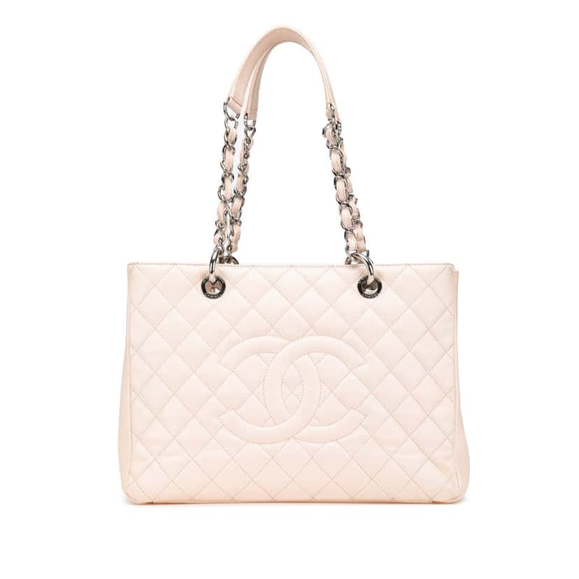 Chanel Caviar Grand Shopping Tote Brown Leather Good condition - Front View