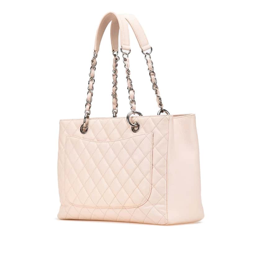 Chanel Caviar Grand Shopping Tote Brown Leather Good condition - Back View