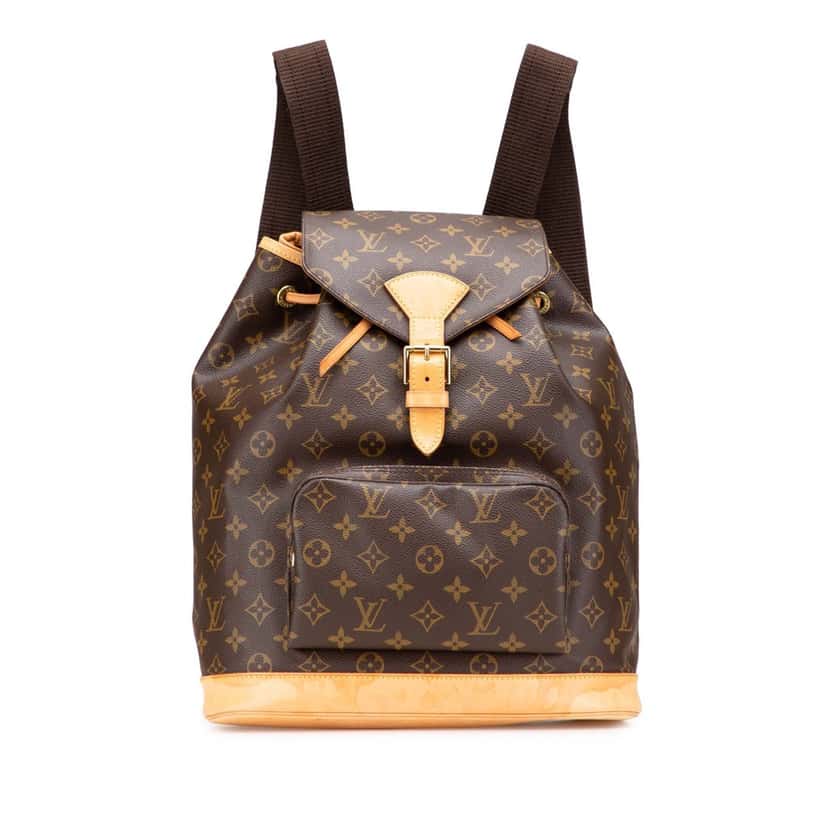 Louis Vuitton Monogram Montsouris GM Brown Canvas Good condition - Front View