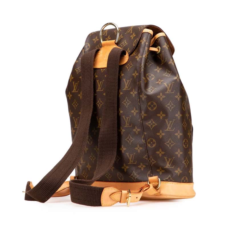Louis Vuitton Monogram Montsouris GM Brown Canvas Good condition - Back View