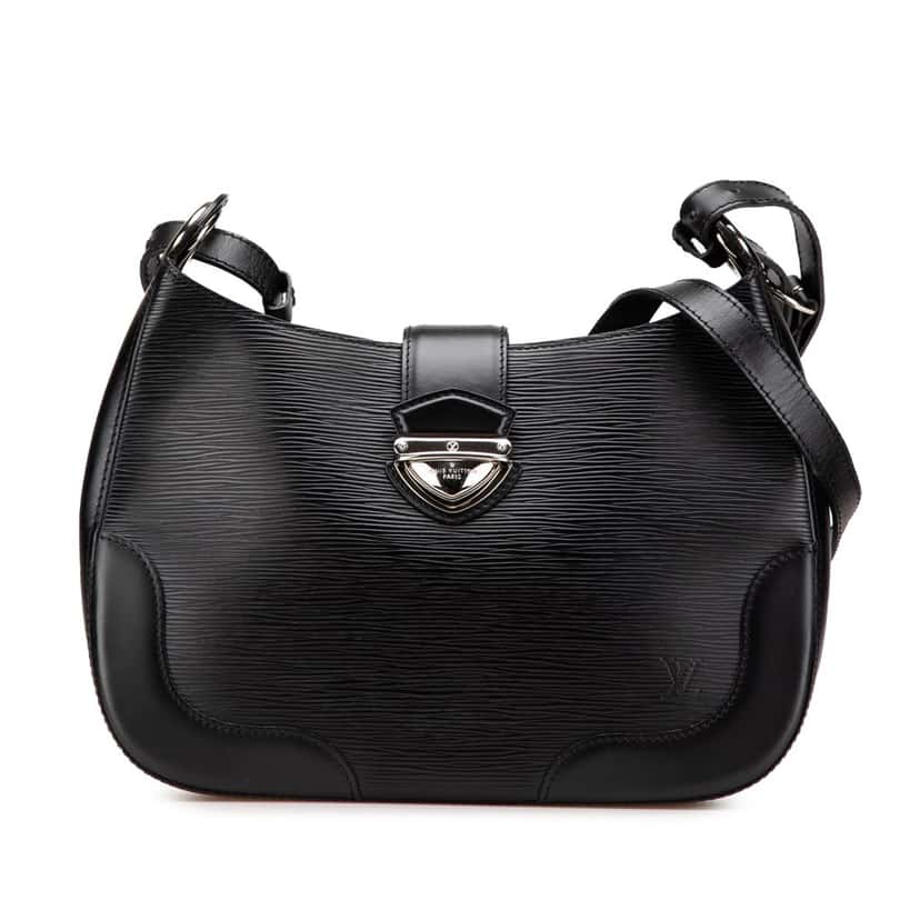 Louis Vuitton Epi Musette Bagatelle Black Leather Fair condition - Front View