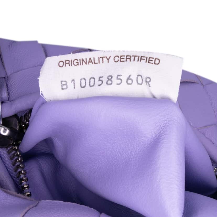 Bottega Veneta Mini Nappa Intrecciato Jodie Purple Leather Good condition - Box View