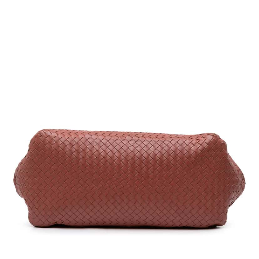 Bottega Veneta Nappa Intrecciato Tote Red Leather Good condition - Inside View