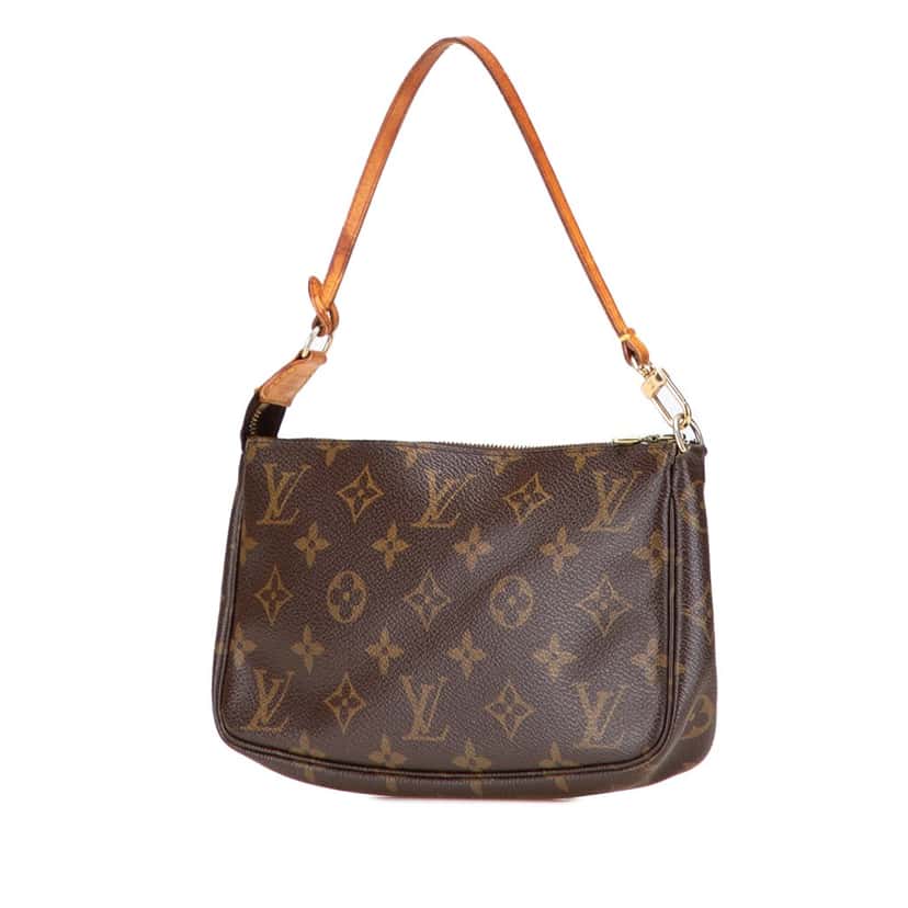 Louis Vuitton Monogram Pochette Accessoires Brown Canvas Good condition - Back View