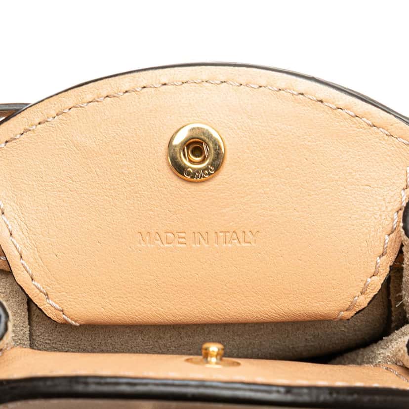 Chloé Mini Leather and Suede Sac Fringe Crossbody Brown Leather Good condition - Box View