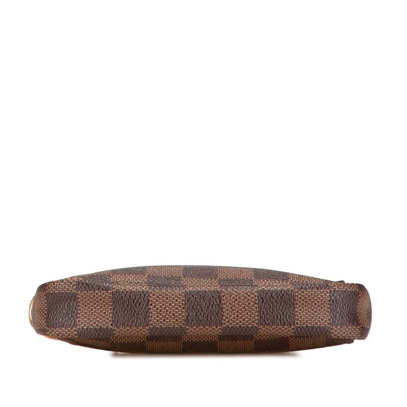 Louis Vuitton Damier Ebene Mini Pochette Accessoires Brown Canvas Good condition - Inside View