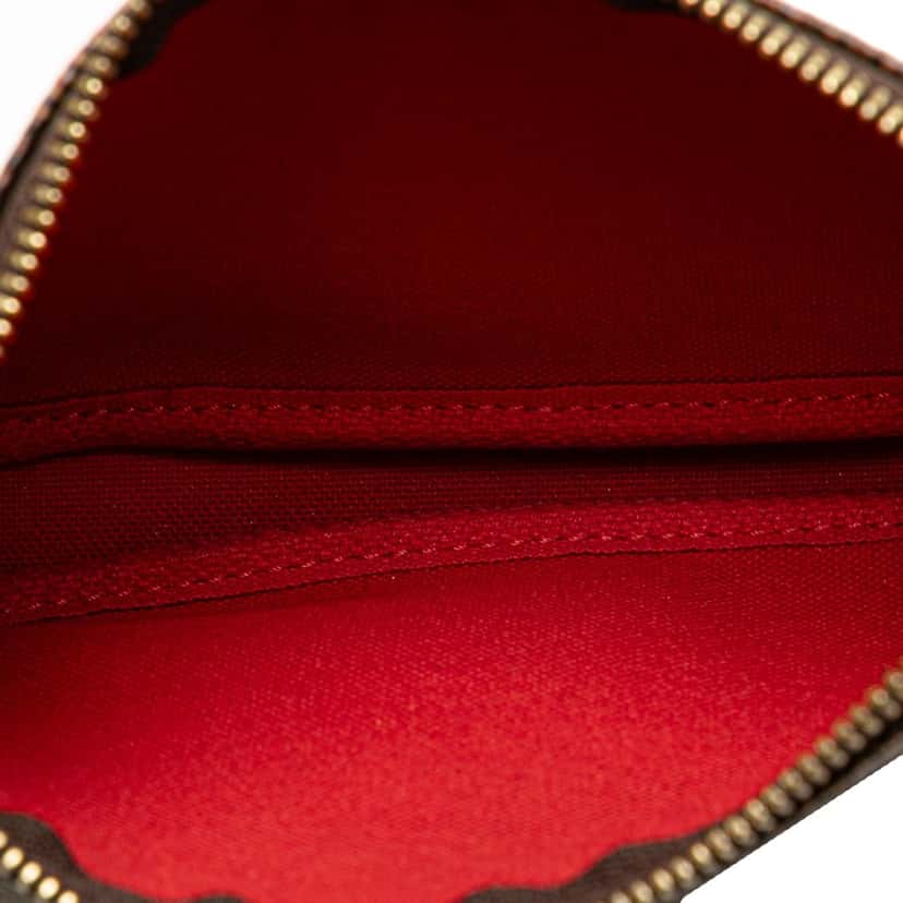 Louis Vuitton Damier Ebene Mini Pochette Accessoires Brown Canvas Good condition - Model View